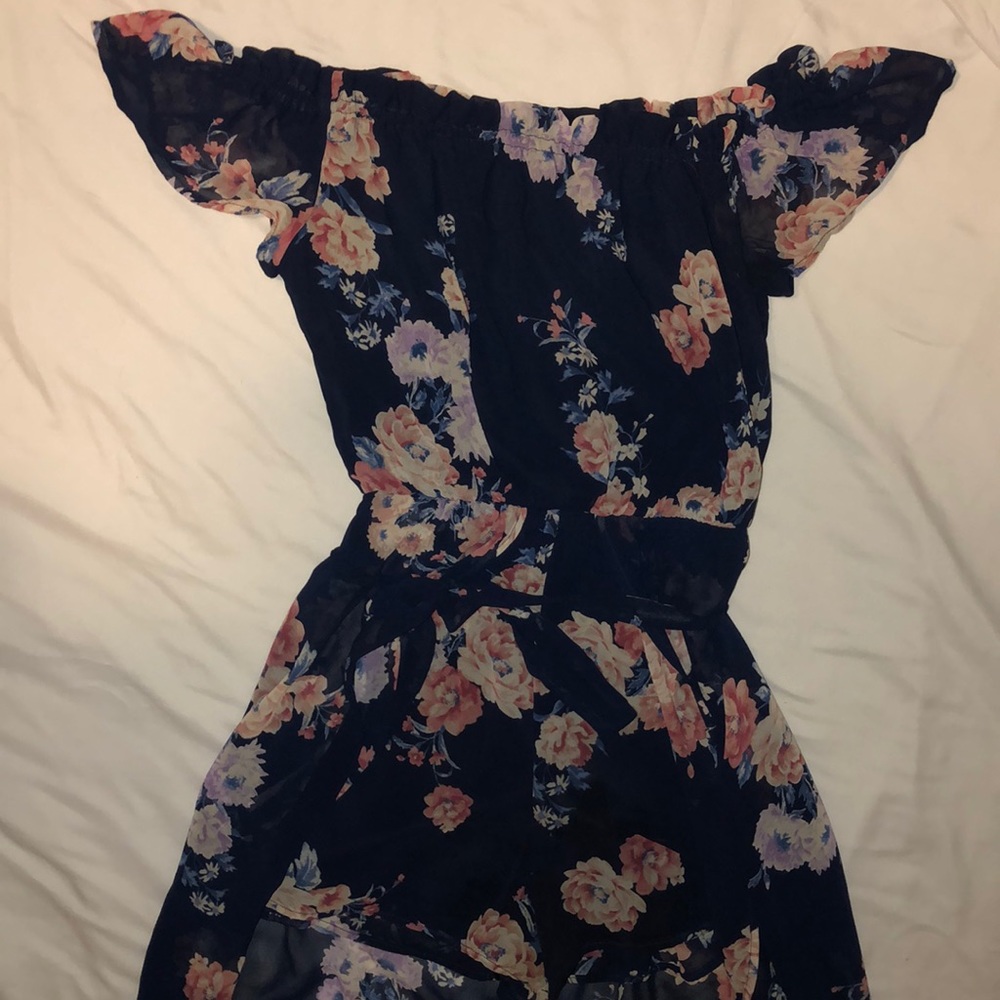 open front dress with shorts size XS off shoulder